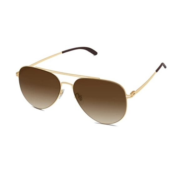 ?Brown Aviator Polarized Sunglasses Womens Mens Vintage Shades Classic